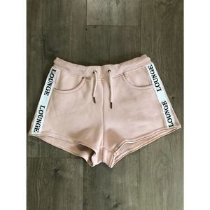 Lounge Underwear Apparel Pink Shorts with White Black Logo Stripe